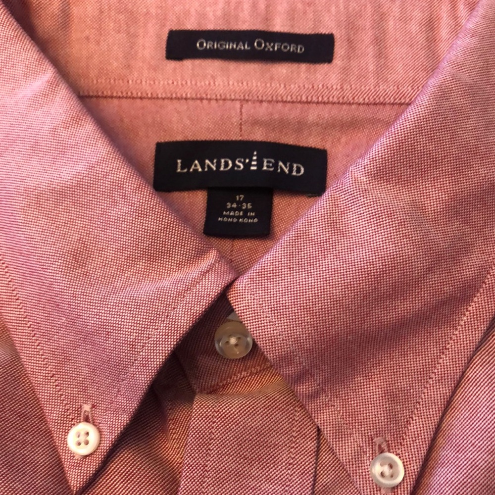 NEW- Lands End Mens long sleeve shirt